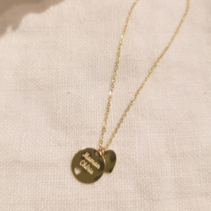 Milë&Mila – Collier maman chérie argenté ou doré