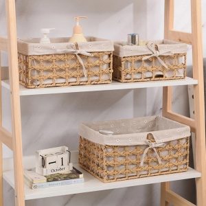 Panier de rangement tissé 3 tailles différentes