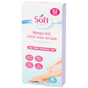Soft Touch Bandes de cire froide 52 pièces