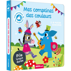 AUZOU – Livre sonore « Mes comptines des couleurs »