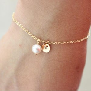 Bracelet Initiale A-Z – Cadeau Idéal pour Femme