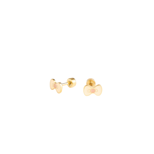 Mrs Ertha – Boucles d&rsquo;oreilles à tige – Petit nœud papillon