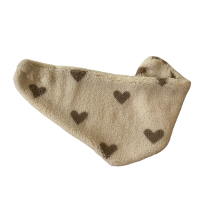 Tête de lylotte – Cache cou coeur beige 6mois/4ans