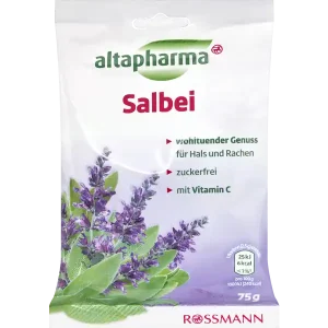 altapharma Bonbons à la sauge sans sucre avec de la vitamine C 75 g