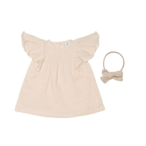BB&CO – Robe gaze de coton + Bandeau