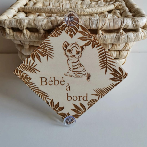 Atelier de luno – Plaque tigre bébé à bord