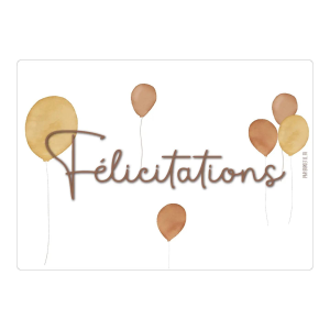 Papier Poetic – Carte « Félicitations »