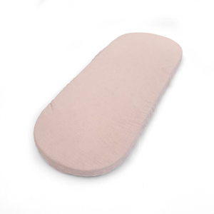 Babyshower – Drap housse berceau rose poudré