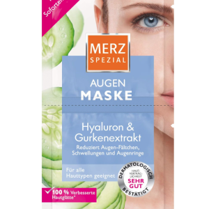Merz Spezial Masque pour les yeux – Soin des yeux à l’extrait de concombre et d’acide hyaluronique – Réduit les rides et les cernes