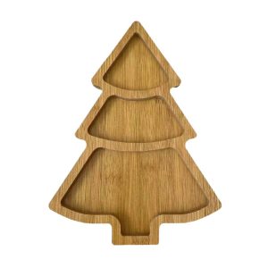 Assiette Bambou en Forme de Sapin