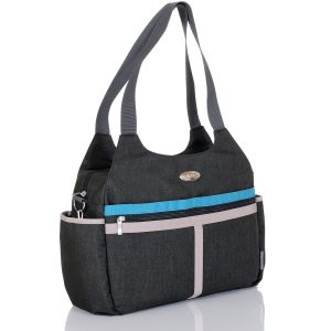 LCP Kids Sac à couches avec matelas à langer Noir
