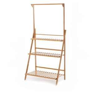 Étagère Bambou Pliante pour Pots de Fleurs