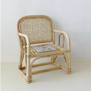 Mini Fauteuil carré en rotin pour enfants
