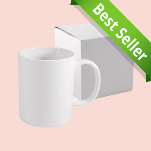 Mug Blanc Personnalisé 330 ml avec Boîte Cadeau – Photo, Texte ou Logo