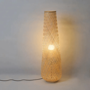 Lampadaire Effet Osier Autoportant Style Nordique