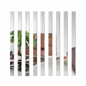 Lot de Cinq Miroirs Porte de Style Bandes en Acrylique