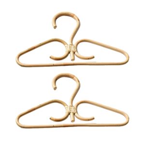 Lot de 2 cintres en rotin pour adulte
