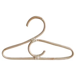 Lot de 3 cintres simples en rotin pour enfants