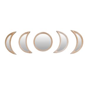 Lot de miroirs décoratifs en rotin