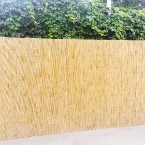 Lot de Quatre Mètres Cubes Canisse Effet Bambou Style Clôture Tissée
