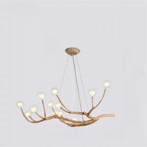 Lustre Effet Bois en Forme de Branche