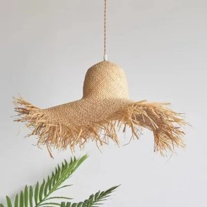Lustre Paille Moderne au Design Nordique