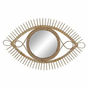 Miroir en rotin forme Œil