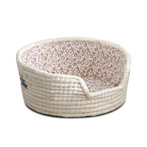 Panier blanc pour chien