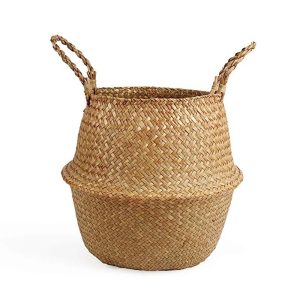 Panier Osier à Fleurs avec Poignées