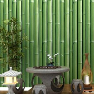 Papier Peint Bambou de Style Pastoral
