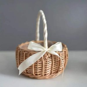 Petit Panier Effet Osier Fait à la Main