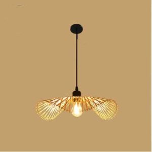 Plafonnier de style balinais en rotin