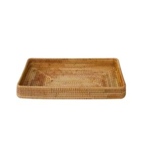 Plateau Effet Rotin Artisanal