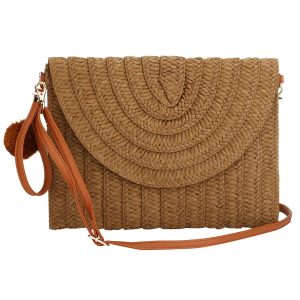 Pochette à main tissée carrée