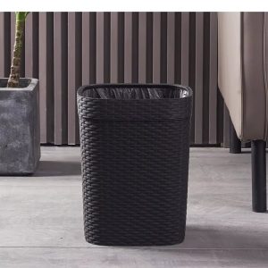 Poubelle Effet Rotin Design et Moderne