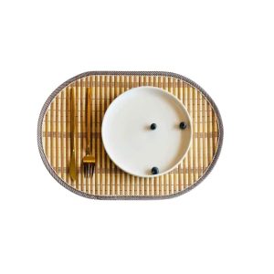 Set de Table Bambou Ovale de Style Nordique