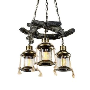 Suspension Bois Flotté de Style Américain