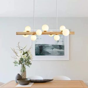 Suspension Bois Moderne au Design Minimaliste