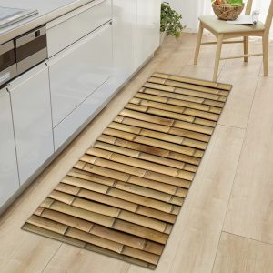 Tapis Effet Bambou avec Imprimé