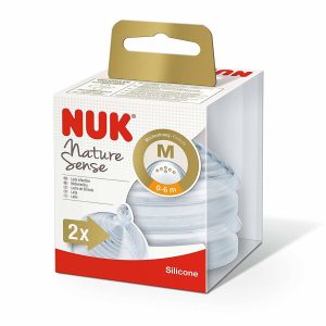 NUK nature sense tétine S  2x silicone 0-6 mois